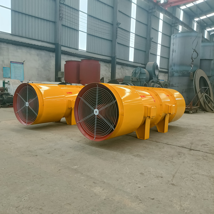 SDF-10#-2*55kw变频隧道施工风机高速隧道对旋风机圆形管道式