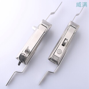 MS828-G不锈钢弹子锁 天地连杆锁 机箱机柜连杆锁 动力控制柜锁