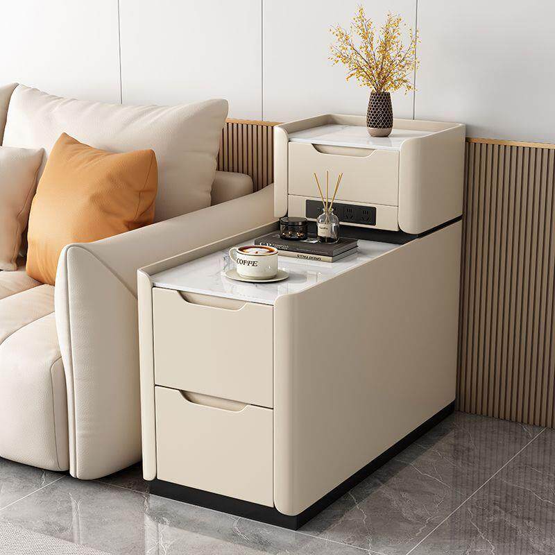 2025新款落地沙发边柜轻奢高级感实木小型夹缝简约现代边几侧边柜