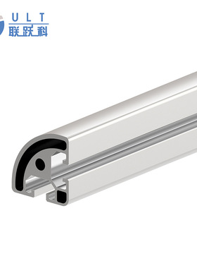 4040弧形铝型材包边转角立柱型材4040R工业铝型材40*40半圆弧铝材