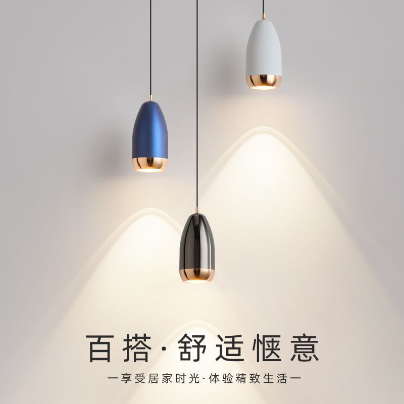 轻奢高级卧室床头吊灯可升降触摸小吊灯入户玄关背景床头玄关吊灯