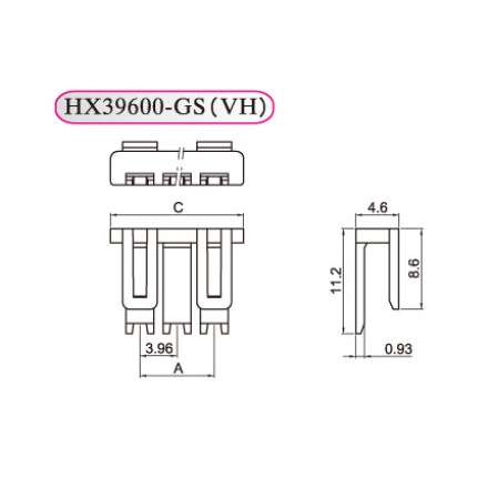 HXH红星卡扣 线扣 HX39600  VH-2GS 3GS 4GS 5GS 6GS 8GS 10GS