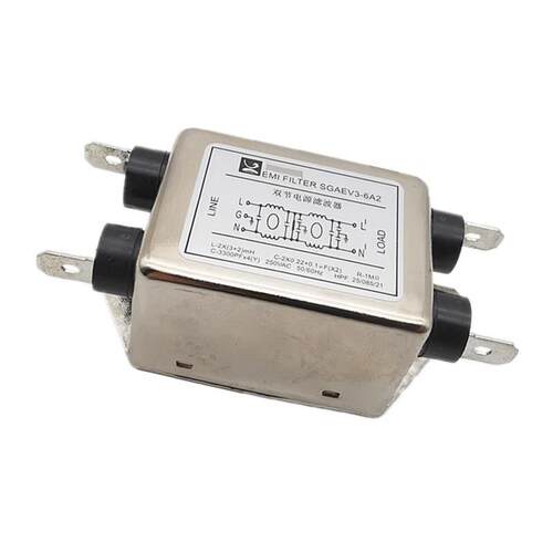 单相电源滤波器SGAEV3-6A2220V6A抗干扰滤波器