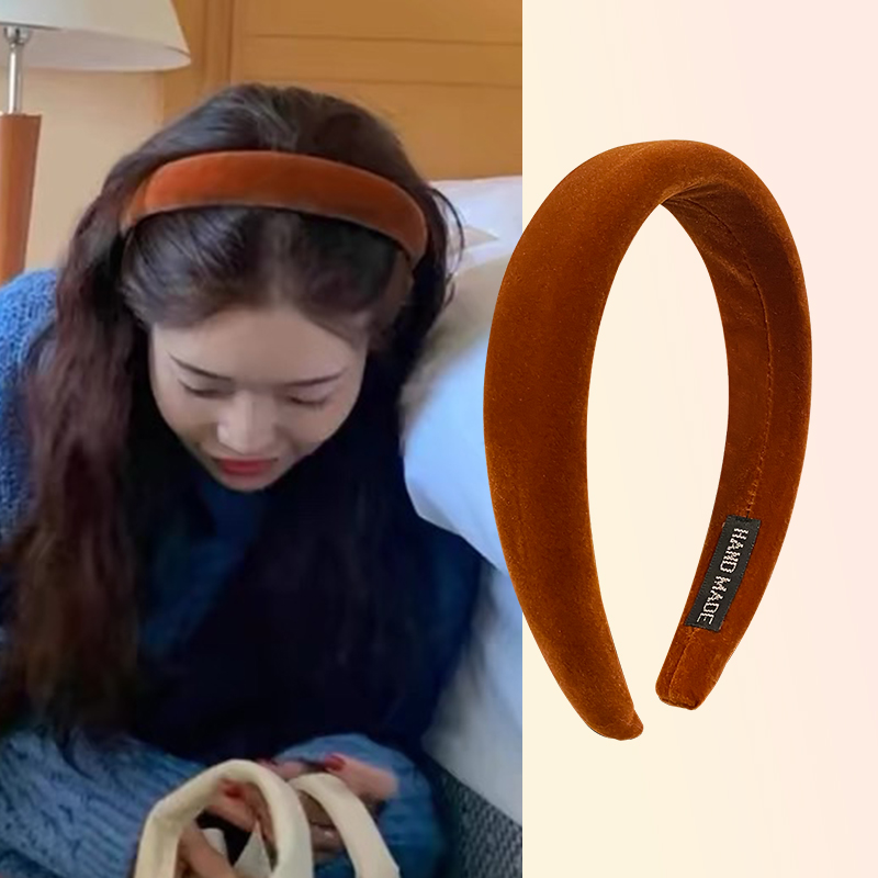 高颅顶发箍女宽边海绵压发卡头箍