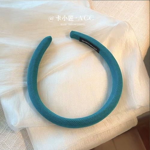 港风显白蓝色发箍女款发旅头箍
