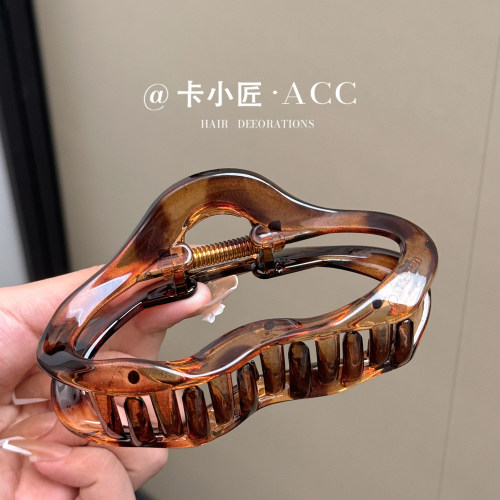 云朵冰透鲨鱼夹大号盘发抓夹
