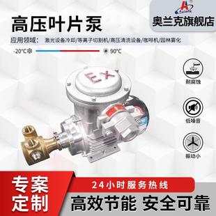 叶片泵 厂家微型增压叶片泵水泵切割机滑片式