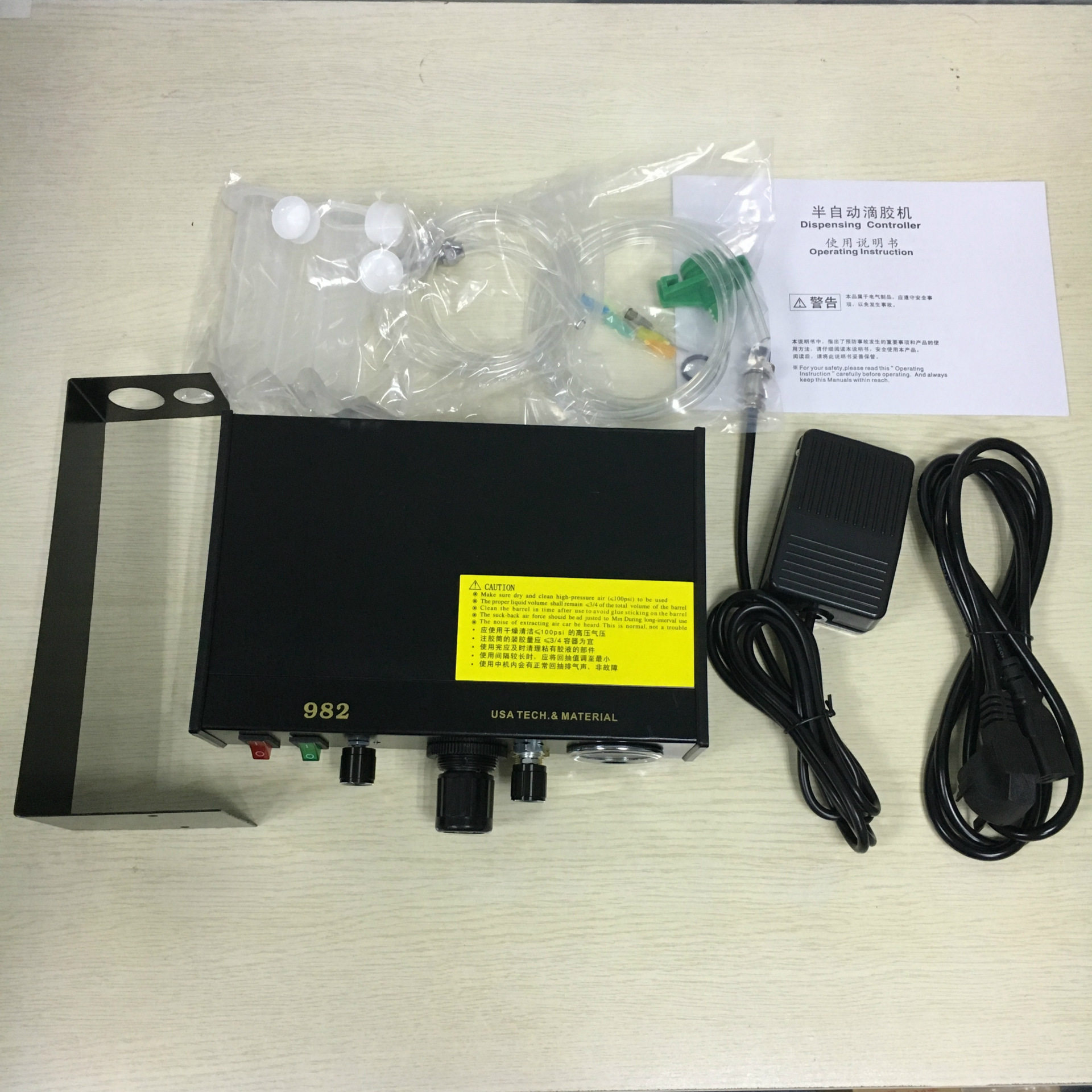 厂家自产自销半自动点胶机控制器 ab胶手动点胶机 982点胶机