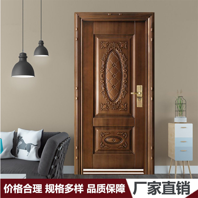 定制子母门 对开门防盗门家用门入户门室内门工程钢质门单门