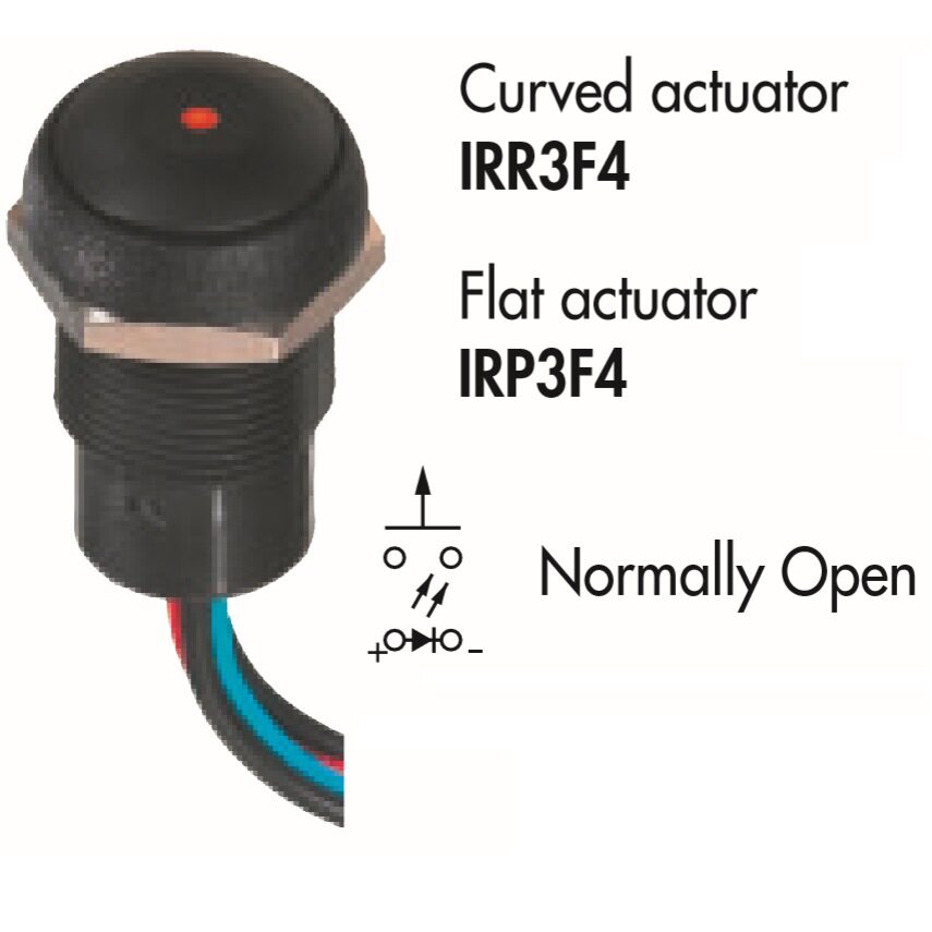 金属按钮开关型号IRP3F452防水按钮开关Apem开关16mm