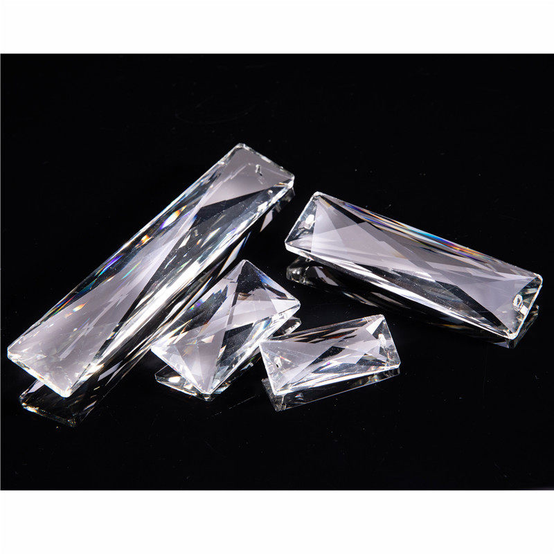 浦江工厂50mm长条灯饰水晶配件  水晶灯饰配件　吊灯台灯水晶配件