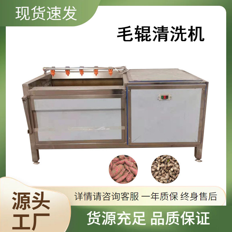 毛辊清洗机花生去泥清洗机红薯马蹄萝卜清洗机香芋土豆去皮清洗机
