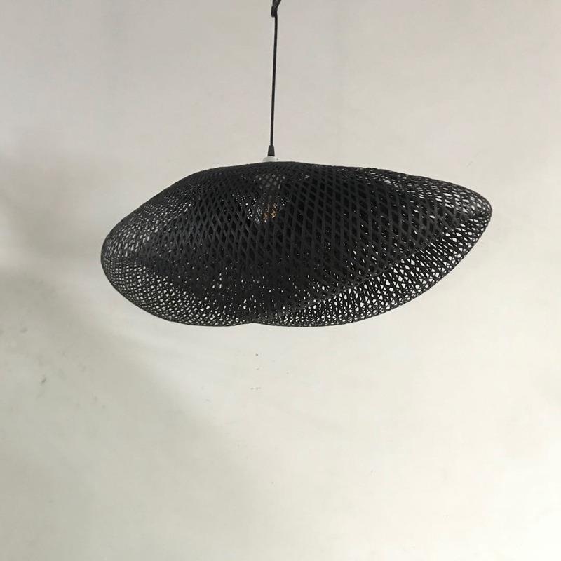 中式手工竹编吊灯东南亚餐厅茶楼榻榻米竹藤吊灯复古竹艺编织吊灯