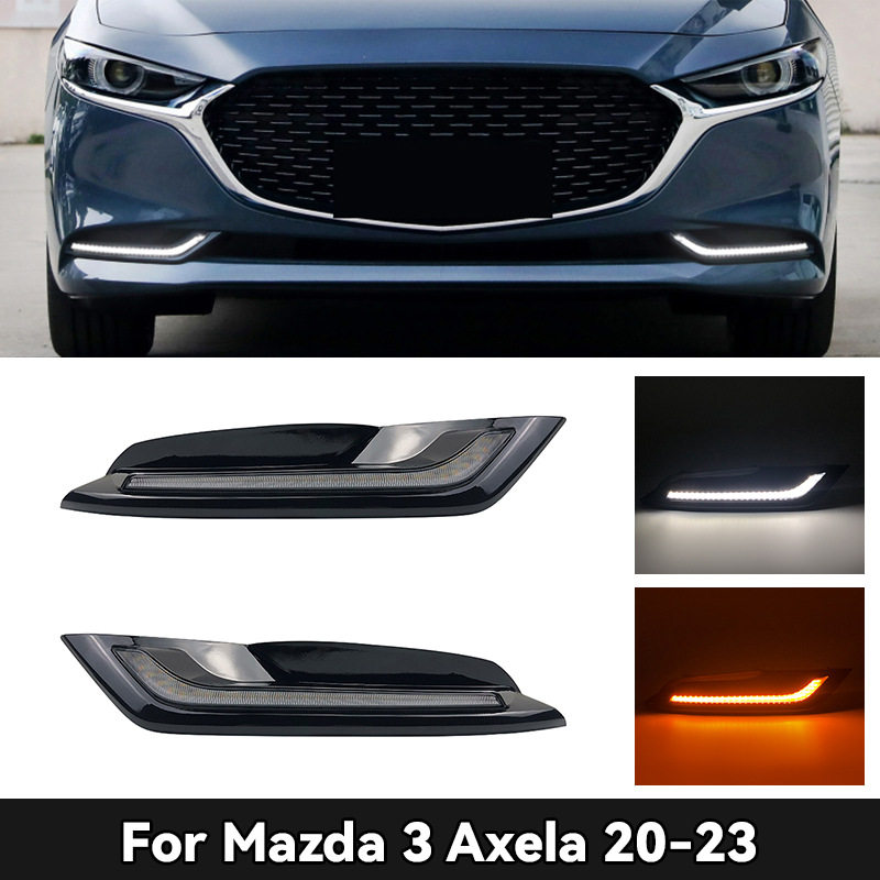 适用于马自达20-23款昂克赛拉日行灯 MAZDA AXELA马3改装LED雾灯