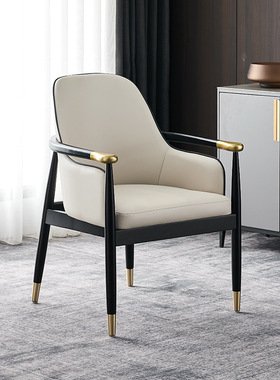 WGX-917椅子售楼部酒店轻奢会客接待商务洽谈椅茶台茶桌椅子主人