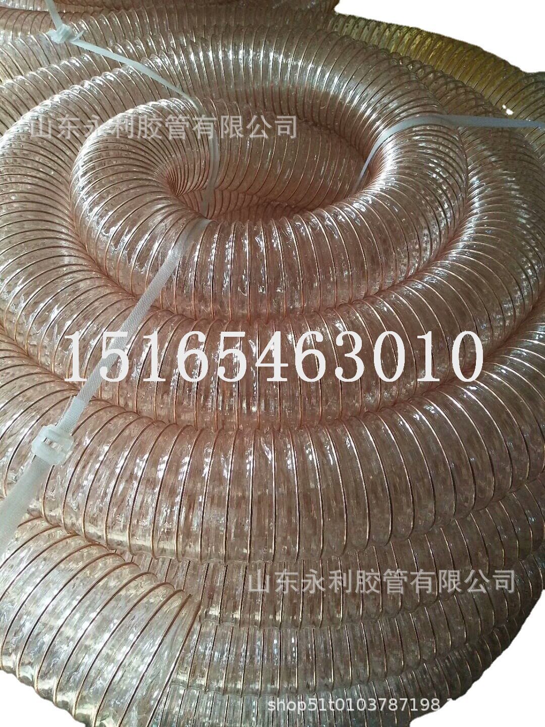 木工机械吸尘管Pu钢丝软管耐磨透明伸缩管 规格可根据客户要求