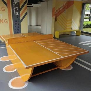 景观室外防雨钢板乒乓球桌 户外乒乓球台室外专用标准尺寸小区船式