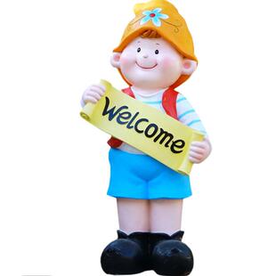 户外卡娃雕商场店门口迎塑宾KTRW小孩人物幼儿通娃园草坪景观装饰