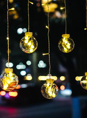 院太阳能户闪外灯用庭防水串灯星星灯串花园别墅阳台装VWB家饰灯