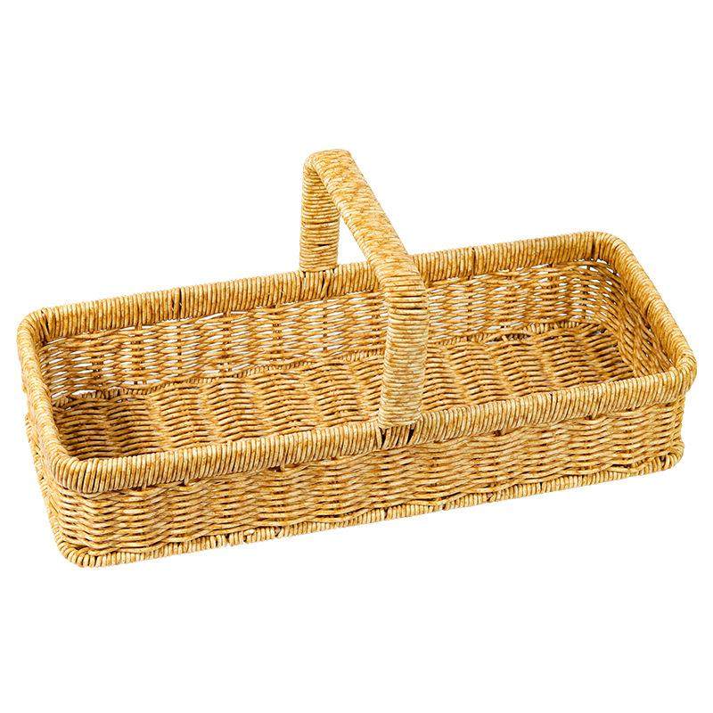 田园手提果篮仿藤水编织野餐购篮物篮采摘收纳篮礼品篮无风藤编果,收纳整理,脏衣篮,淘宝优惠券,粉丝福利购,淘宝优惠卷