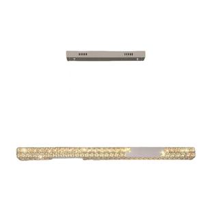 一字条餐款厅长灯2025新创意个性艺台术吧灯具感餐桌水晶吊灯