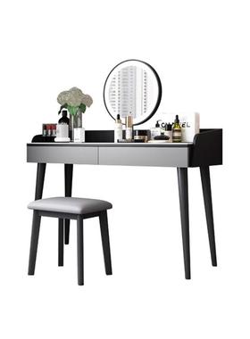 意型式极简轻奢岩TOP2板台梳妆北小户网红欧化妆桌卧室现代简约化