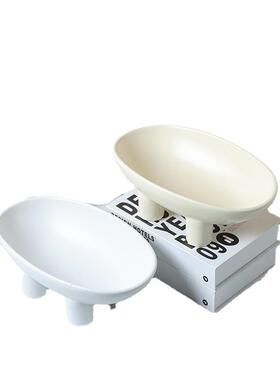 现代北欧件奶油风收ins级感陶瓷三脚果盘纳高托盘JXM摆客厅餐厅饰