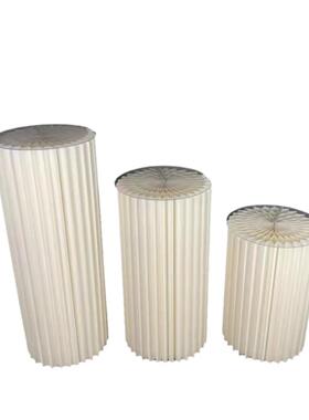 折庆叠品甜台纸圆三柱角套装RWQ饰白色罗马柱立柱婚开业派对装饰