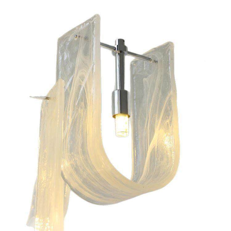 意轻奢云雾玻璃吊法式奶式油风卧室厅现代简约酒店别429墅客餐厅,家装灯饰光源,智能吊灯,淘宝优惠券,粉丝福利购,淘宝优惠卷