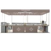 商场多经货柜宝点位饰冰柜珠饰品展示柜定制珍珠首陈玻璃列柜