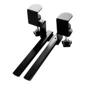 面打孔角度免可调节转键盘托架电脑桌下收旋纳架托架办公桌滑轨夹