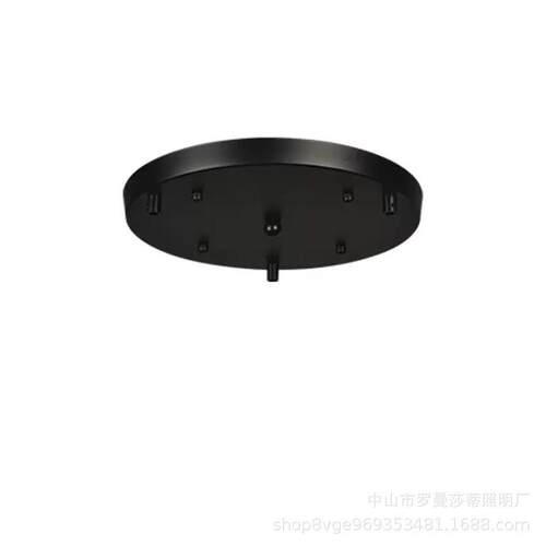 长盘圆盘吸顶盒配件黑色金色三头四头餐厅吊灯专用灯饰灯具五金件