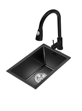 厨房手单工小水槽纳米槽3UEC04不钢洗菜盆岛台迷吧锈台水池洗碗你