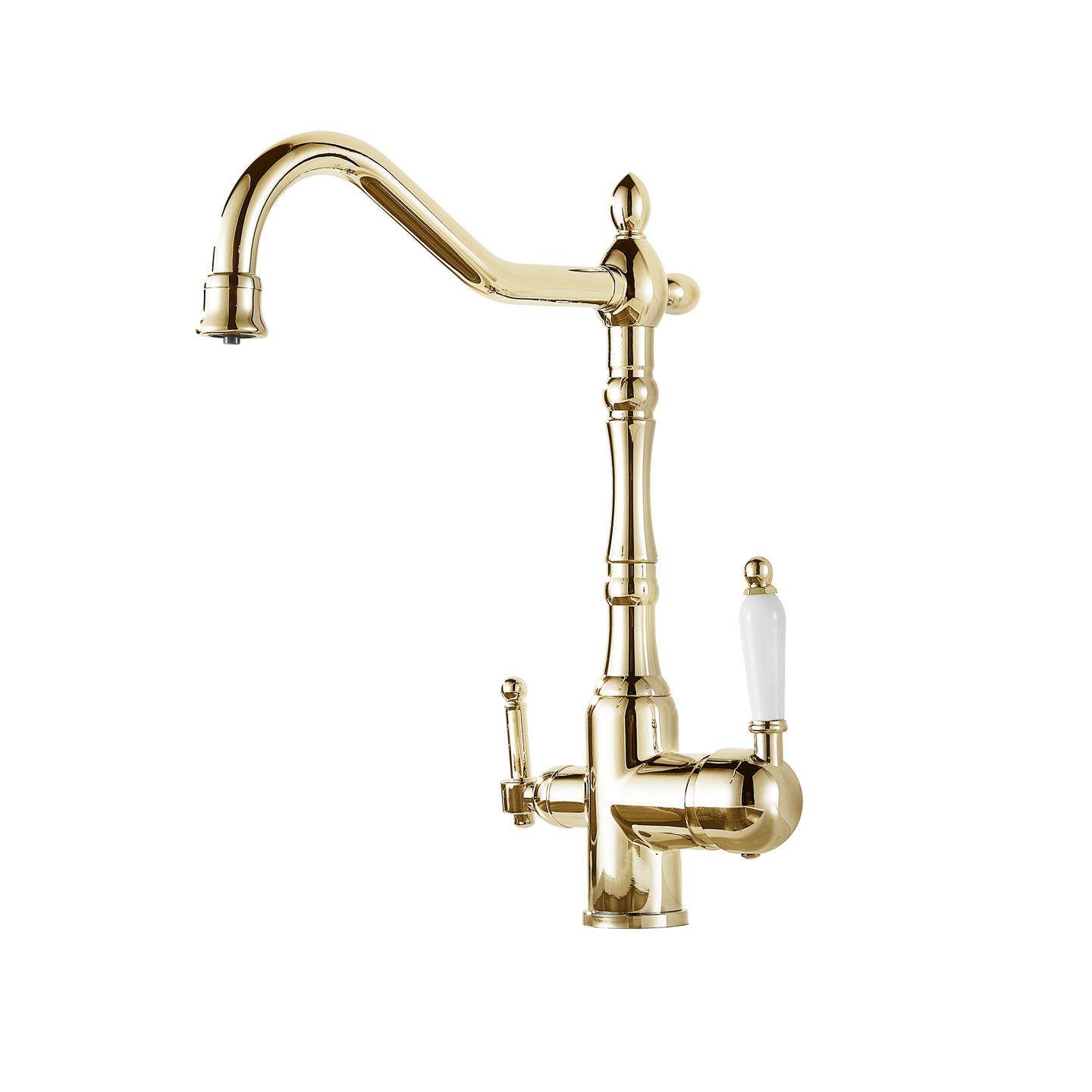 欧式全头铜仿古水头合可旋转双把多功能净水龙冷热混52958龙厨房,家装主材,面盆龙头,淘宝优惠券,粉丝福利购,淘宝优惠卷