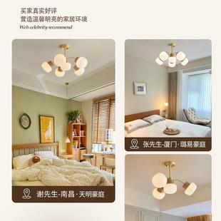 原木风客厅灯具 客厅吊灯北欧极简现代大气家用中古餐厅灯日式