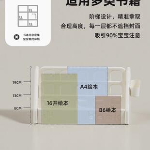 架儿童书窗收纳架体宝小型家飘F99MTJ7J用绘本架玩宝具柜桌面置物