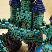 低价水族箱鱼缸造景 树脂工艺品河流仿古小城堡HY001 躲避嘻嘻屋