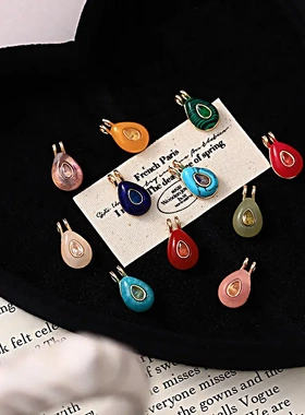 欧美新款十二生辰石项链12诞生石项链彩色锆石饰品炉内真空