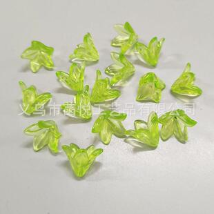 亚克力透明百合花手工串珠百子莲花瓣香水百合材料丁香花发饰