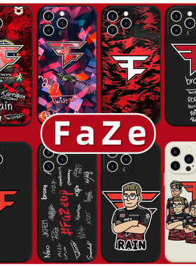 FaZe手机壳苹果13华为mate60周边iPhone15Promax小米14csgo签名vivo联名OPPO游戏12fazeclan40clan11适用30xr