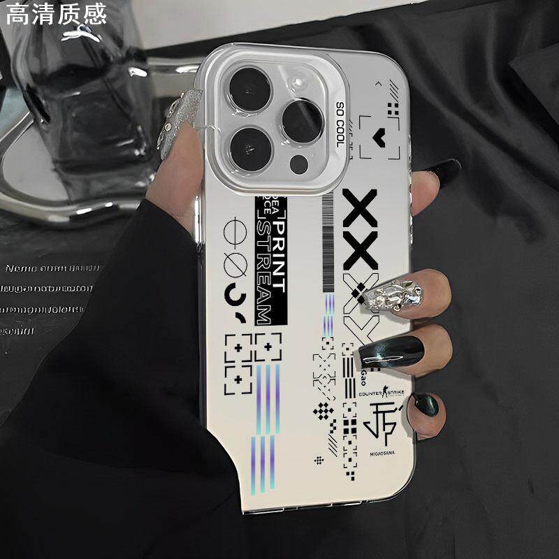 csgo手机壳适用iPhone15promax印花集socool苹果14男生13机11新款12磨砂mini高级感x银色xs彩银xr/8plus周边7