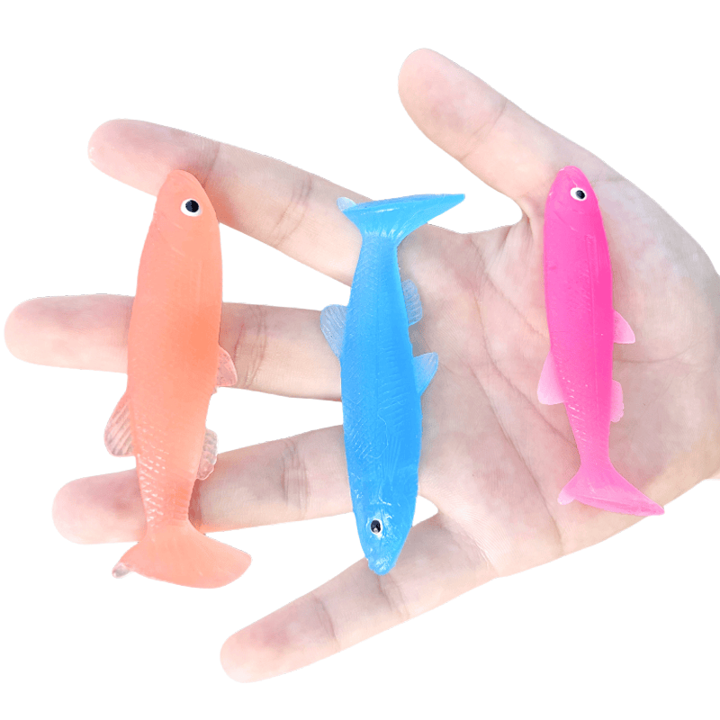 软胶沙丁鱼玩具套装包邮