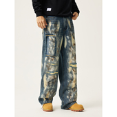 Robertson26年春夏新款 美式 高街直筒牛仔裤 Mark 水洗复古男生长裤