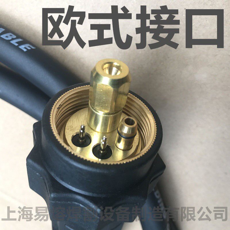 厂家定制200A欧式接口直柄式气保焊枪自动送丝焊枪直头二保焊枪