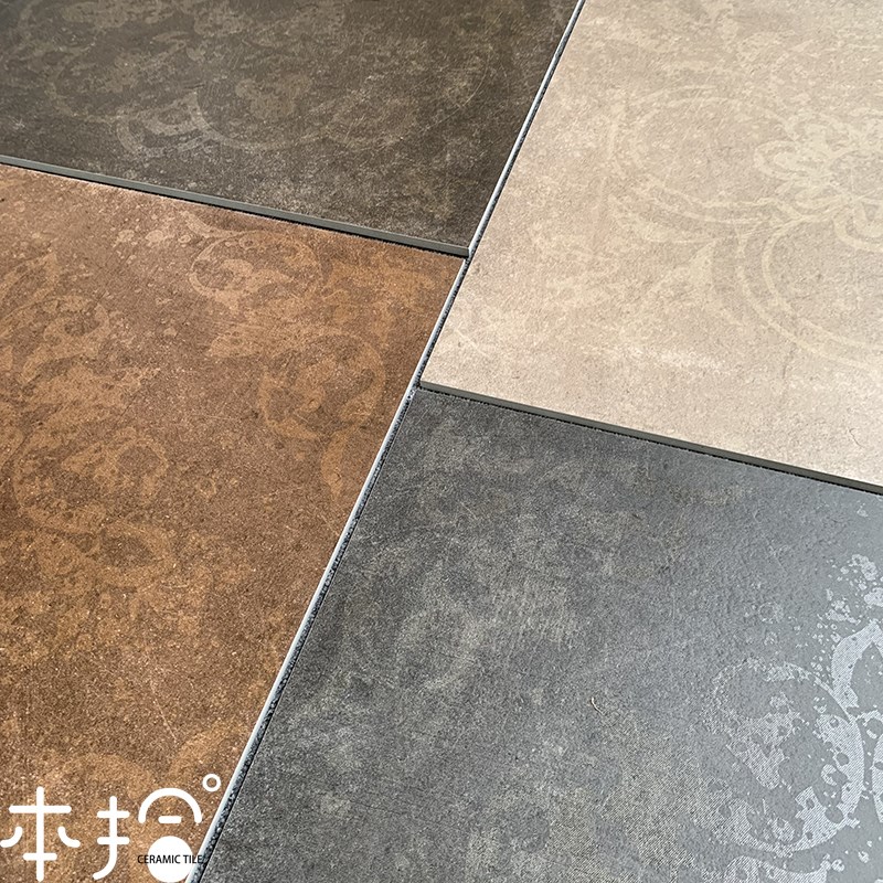 哑光微水泥地砖覆古600x600客厅饭厅民宿瓷砖古朴花砖做旧彷古砖