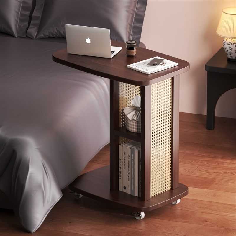 精选床边桌可移动茶几沙发边几小推车边桌家用卧室中古床边桌子置,住宅家具,角几/边几,淘宝优惠券,粉丝福利购,淘宝优惠卷