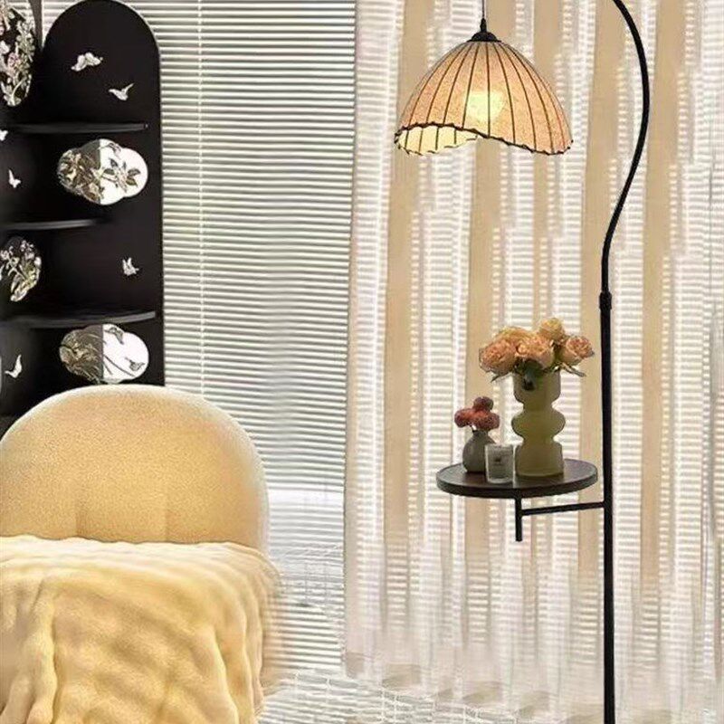 全光谱落地灯法式覆古客厅沙发侧咖啡桌储物集成卧室书房装饰钓鱼