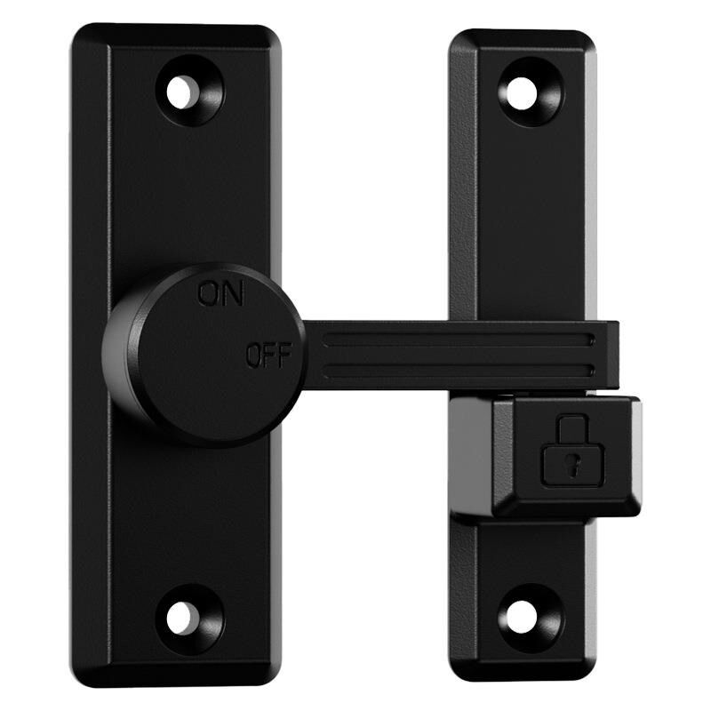 免打孔门扣90度谷仓门锁推拉门锁扣移门锁卡扣防盗门插销厕所门栓