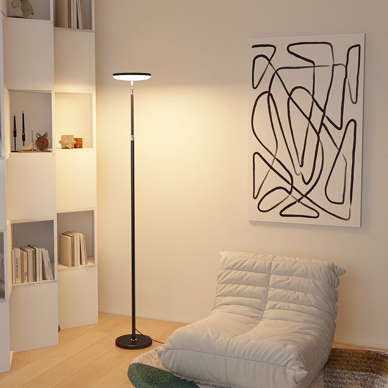 超亮补光落地灯客厅卧室向上发光朝天儿童阅读极简约氛围立式台灯