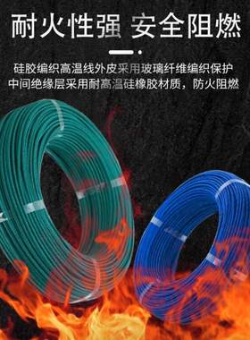 番禺五羊国标镀锡铜硅胶编织耐高温导线AGRP防水软电线棕色1*0.5